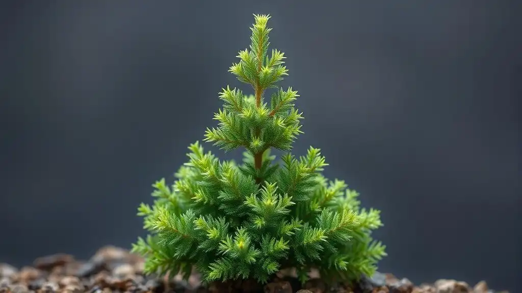 A picture of a little giant thuja