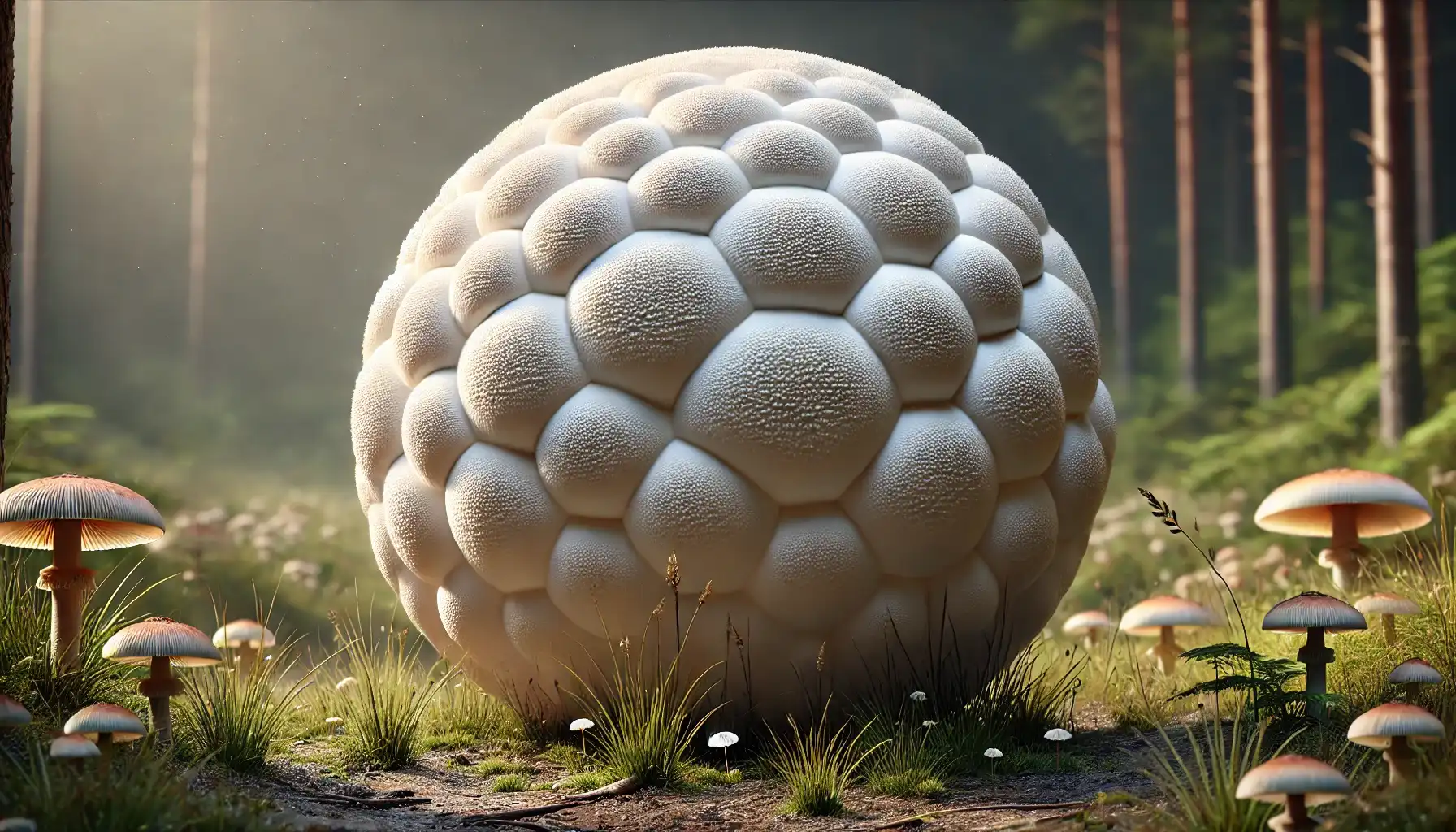 A picture of a Giant Puffball mushroom