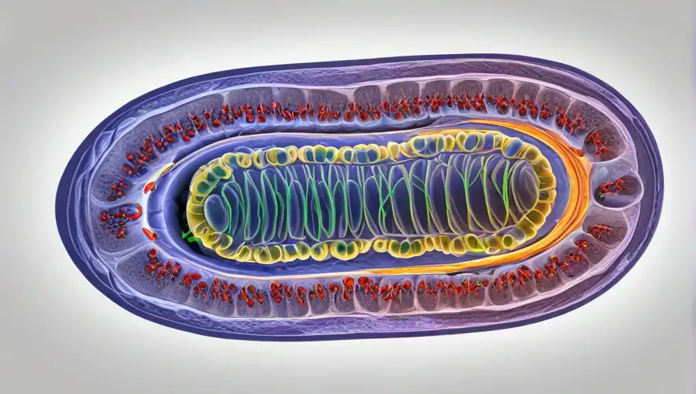 A schematic picture of a mitochondrion